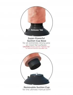 Pipedream Dildos King Cock 8 Inches Vibrating Dildo Beige Pipedream Dildos King Cock 8 Inches Vibrating Dildo Beige