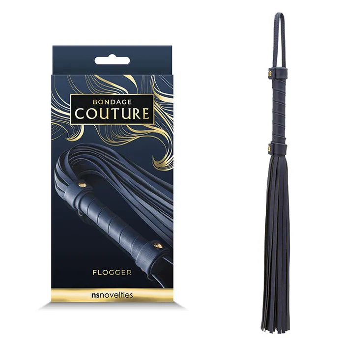 Vibrators NS Novelties Bondage Couture Flogger Blue Flogger Whip