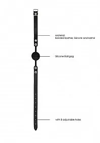 Anal Ouch Black White Silicone Ball Gag