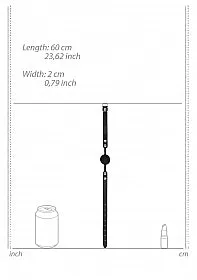 Anal Ouch Black White Silicone Ball Gag
