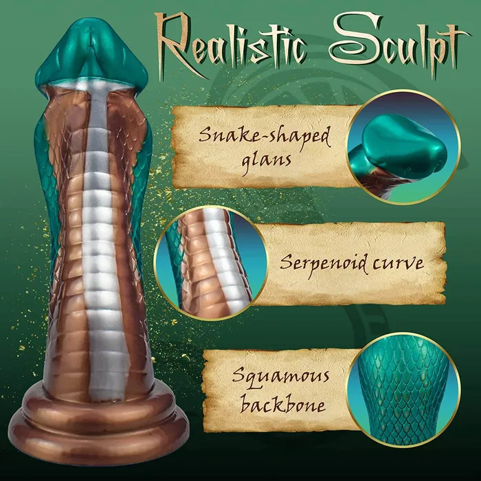 Dildos LoveToysClub 85 Snake Silicone Dildo Serpenoid Curve Dildo