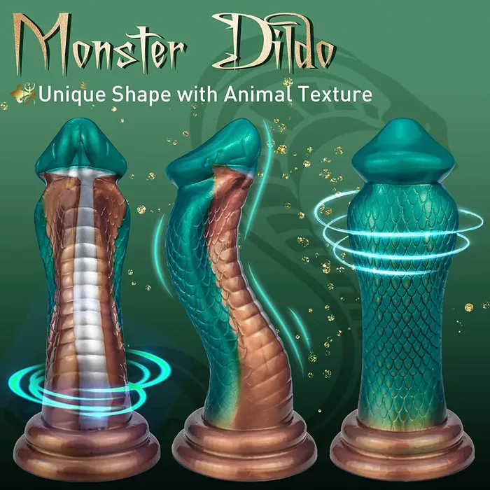 Dildos LoveToysClub 85 Snake Silicone Dildo Serpenoid Curve Dildo