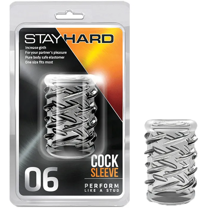 Stay Hard Cock Sleeve 06 Clear Blush Novelties Dildos