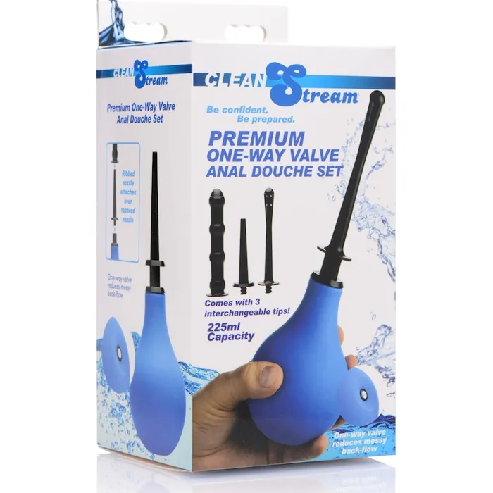 Anal CleanStream CleanStream Premium One Way Valve Anal Douche Set