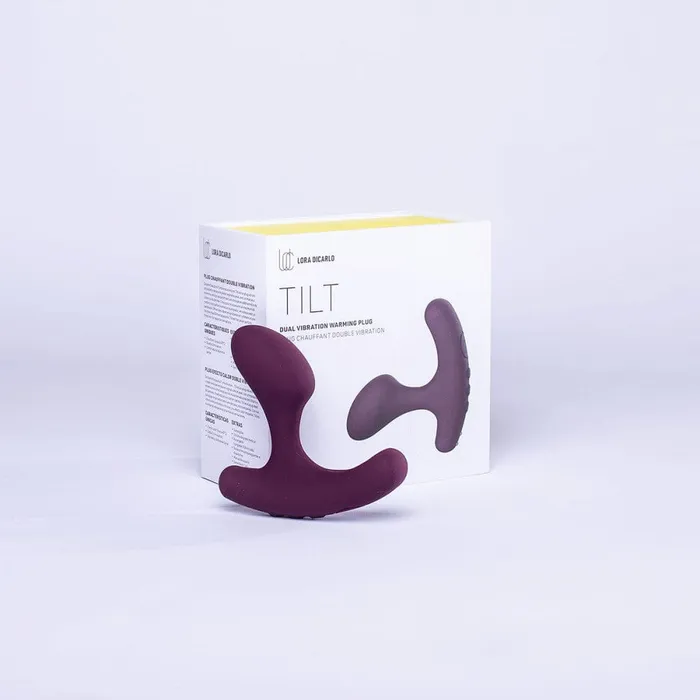 Anal Lora DiCarlo Tilt Dual Vibration Warming Plug Lora DiCarlo