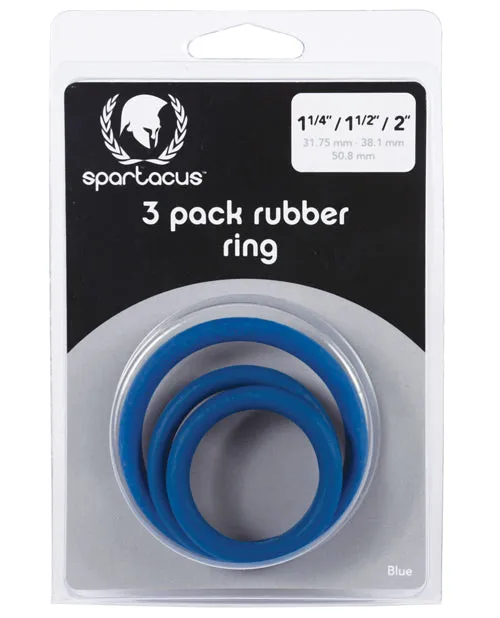 Male Sex Toys Spartacus Spartacus Rubber Cock Ring Set
