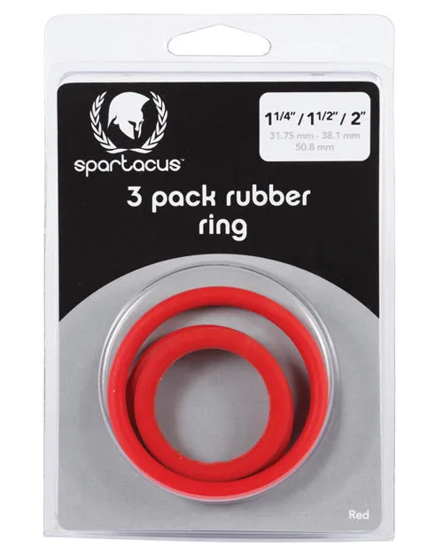 Male Sex Toys Spartacus Spartacus Rubber Cock Ring Set