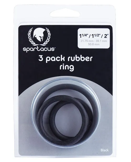 Male Sex Toys Spartacus Spartacus Rubber Cock Ring Set