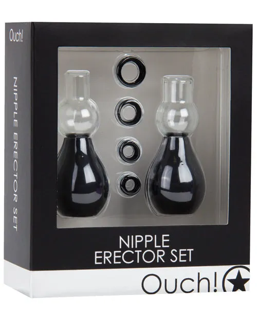 Shots America LLC Anal Shots Ouch Nipple Erector Set Black