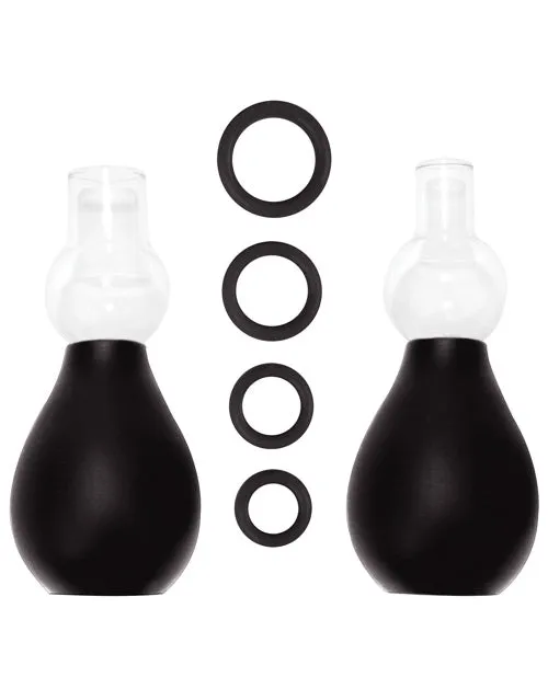 Shots America LLC Anal Shots Ouch Nipple Erector Set Black