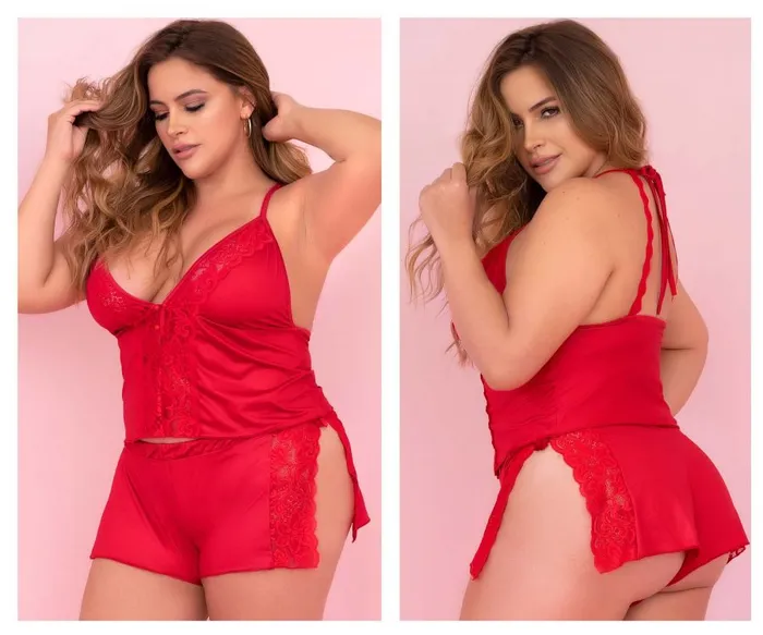 Two Piece Pajama Set Top and Shorts Mapale Male Sex Toys