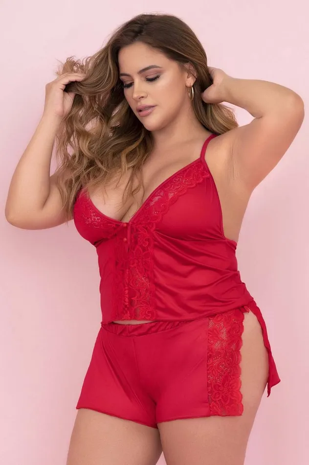Two Piece Pajama Set Top and Shorts Mapale Male Sex Toys