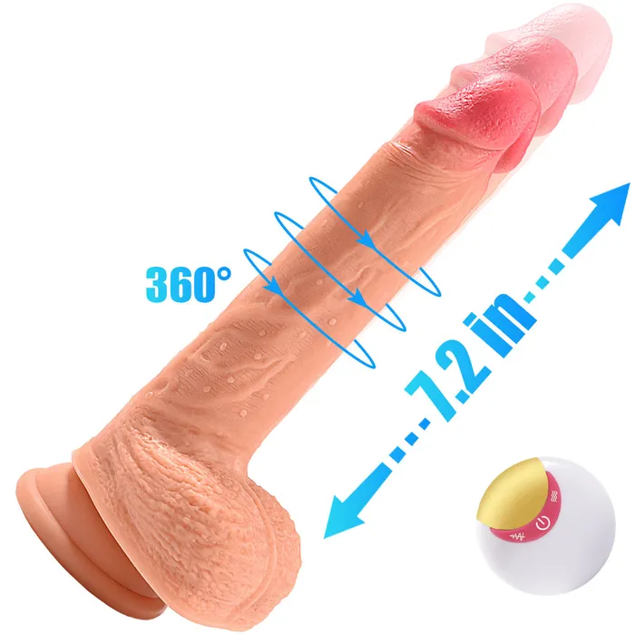 Female Sex Toys 87in 4 in 1 Vibrating Handfree Super Realistic Dildo Sohimi