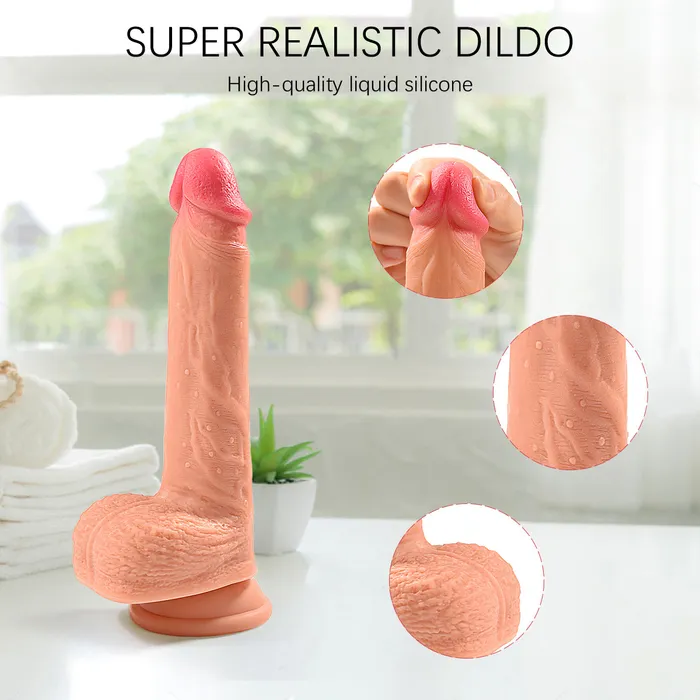 Female Sex Toys 87in 4 in 1 Vibrating Handfree Super Realistic Dildo Sohimi