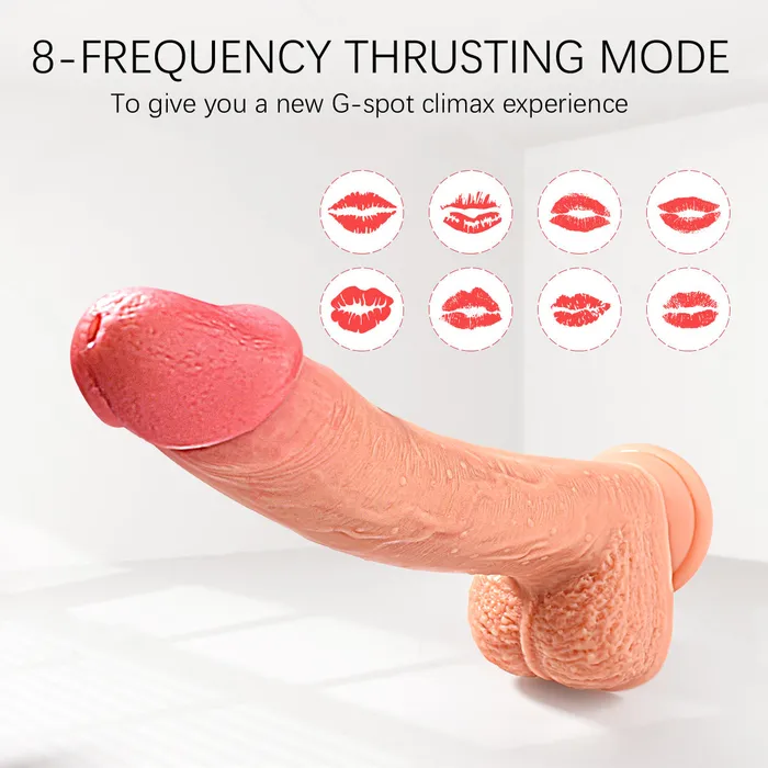 Female Sex Toys 87in 4 in 1 Vibrating Handfree Super Realistic Dildo Sohimi