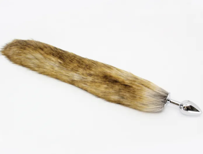 Love In Leather Brown Fox Tail w Aluminium Butt Plug Medium Love In Leather Male Sex Toys Love In Leather Brown Fox Tail w Aluminium Butt Plug Medium Love In Leather Male Sex Toys