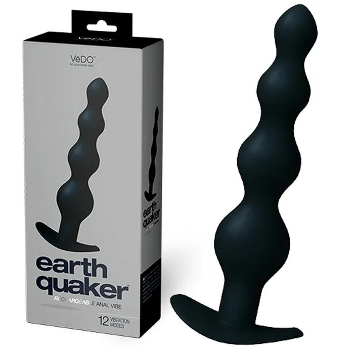 Nalpac Anal VeDO Earth Quaker Anal Vibe Just Black Mens