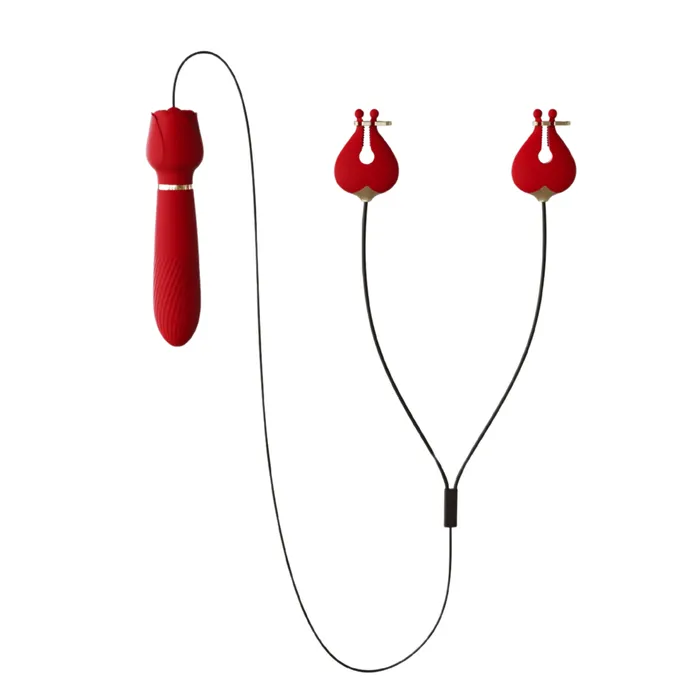 AdultLuxe Nip Me Nipple Clamps Dildo Vibrator Bozatta Female Sex Toys