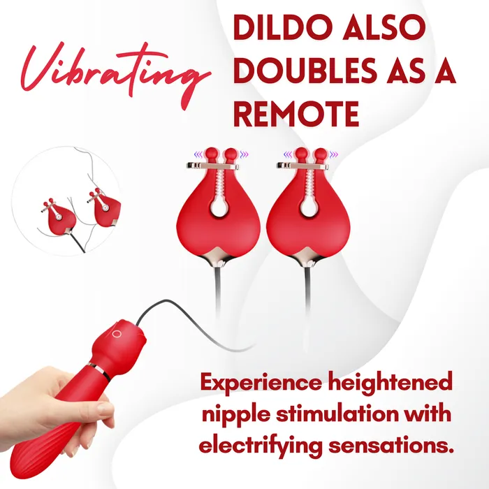 AdultLuxe Nip Me Nipple Clamps Dildo Vibrator Bozatta Female Sex Toys