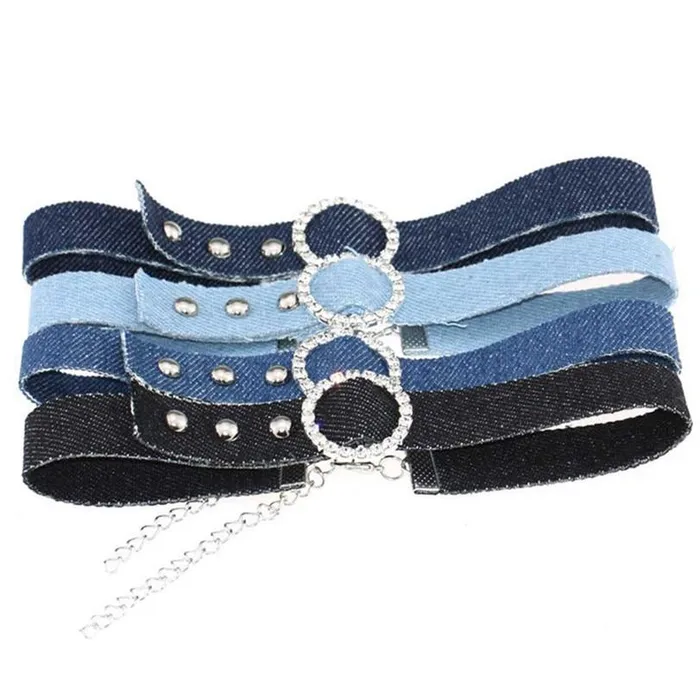 Collars Leashes Bdsm Denim Collar Sexy Choker Necklace Punk Bondage Restraints Kink Fetish House of Dasein Couples Collars Leashes Bdsm Denim Collar Sexy Choker Necklace Punk Bondage Restraints Kink Fetish House of Dasein Couples