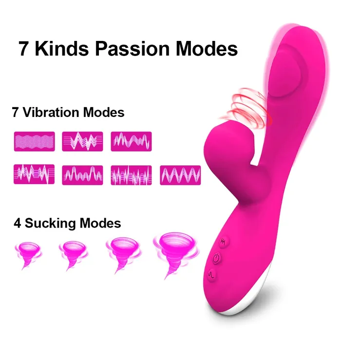 EVEs SECRETS Female Sex Toys Suction Vibration Sex Toy for Women Adult Sucker Clitoris Stimulation GSpot Dildo Vibrator