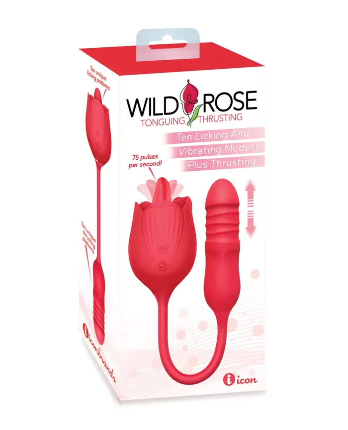 EVOLVED Vibrators WILD ROSE TOUNGUING THRUSTING