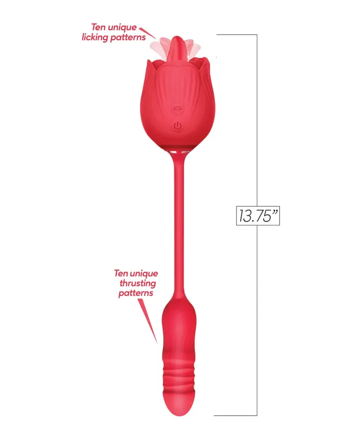 EVOLVED Vibrators WILD ROSE TOUNGUING THRUSTING