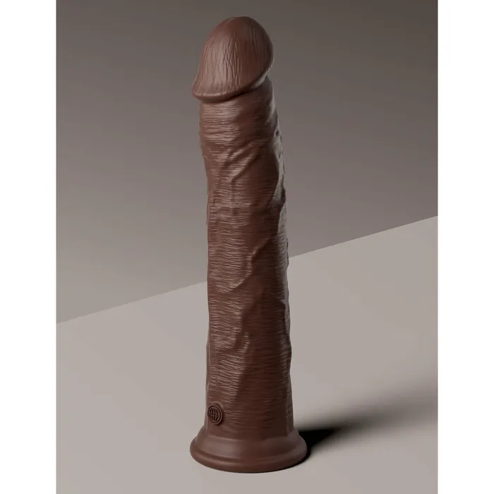 King Cock Elite 11 Inch Silicone Dual Density Cock Brown Pipedream Dildos