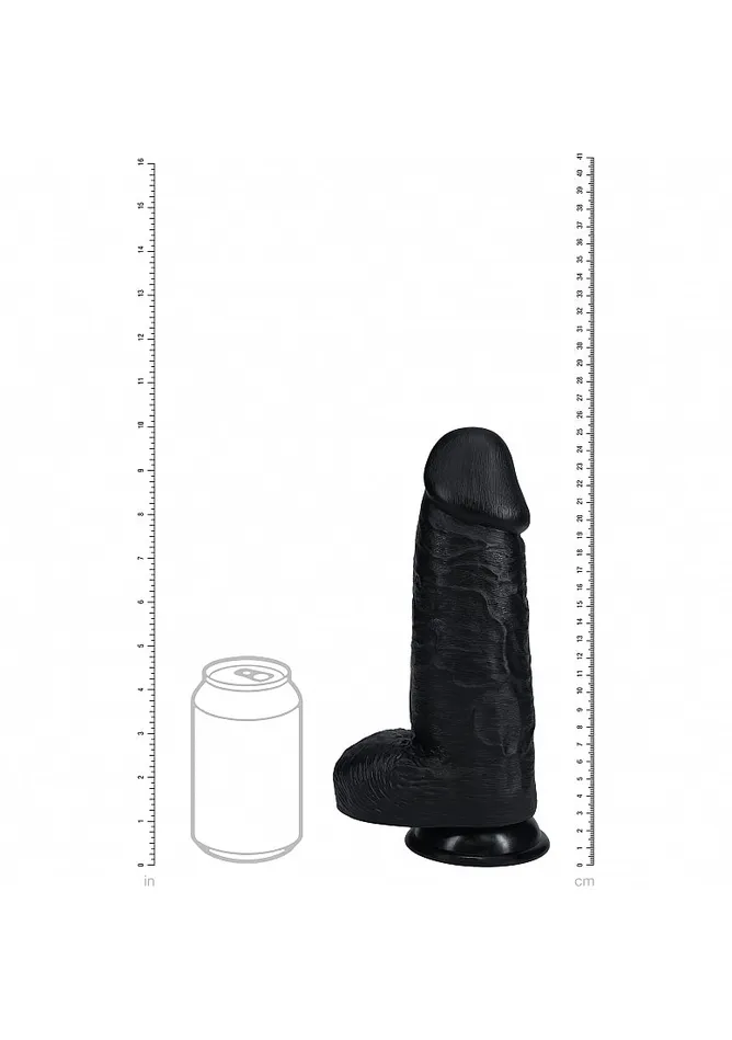 SHOTS Anal REALROCK EXTRA THICK 10 BLACK