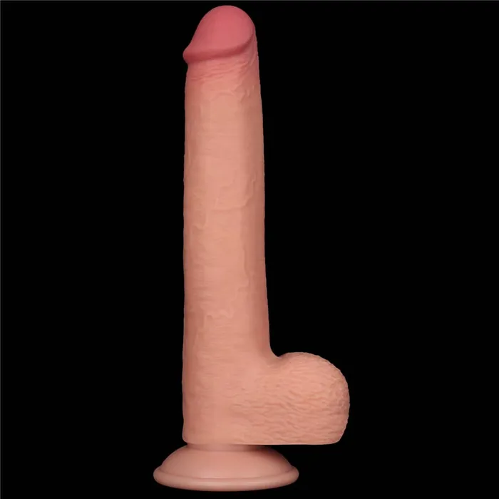 9 Sliding Skin Dual Density Dildo Flesh LOVETOY Dildos