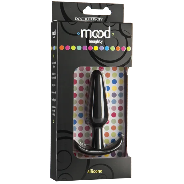 Anal Doc Johnson Mood Naughty 1 35 Silicone Plug Medium Black