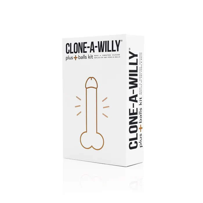 Clone A Willy Female Sex Toys Clone a Willy DIY Vibrating Silicone Penis with Balls Light Tone