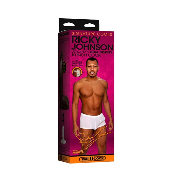 Dildos Signature Cocks Signature Cocks Ricky Johnson Cock UltraSkyn 10 inch Dildo with Removable VacULock Suction Cup