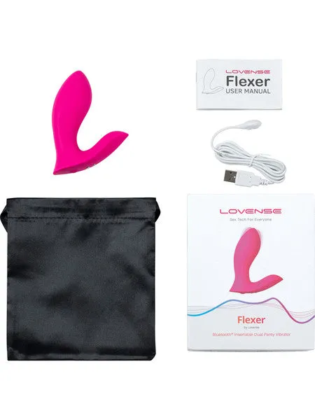 Female Sex Toys Calvista Lovense Flexer Bluetooth Insertable Dual Panty Vibrator