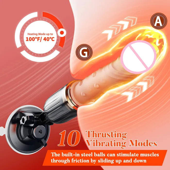 Female Sex Toys FRISKY BUSINESS SG Pure Madness Remote Control Thrusting Sex Machine with Suction Cup