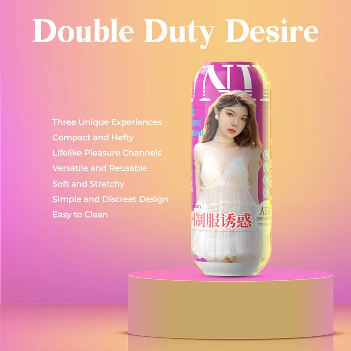 FRISKY BUSINESS SG Male Sex Toys Double Duty Desire Manual Masturbator
