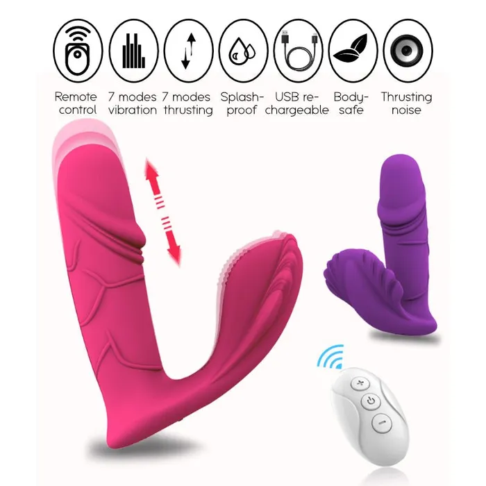 FRISKY BUSINESS SG Vibrators AK47 Thrusting Wearable Vibrator