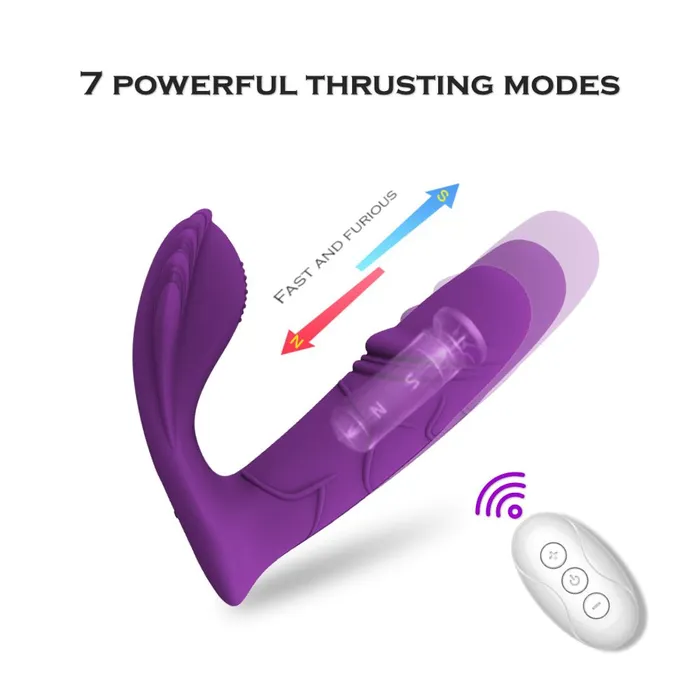 FRISKY BUSINESS SG Vibrators AK47 Thrusting Wearable Vibrator