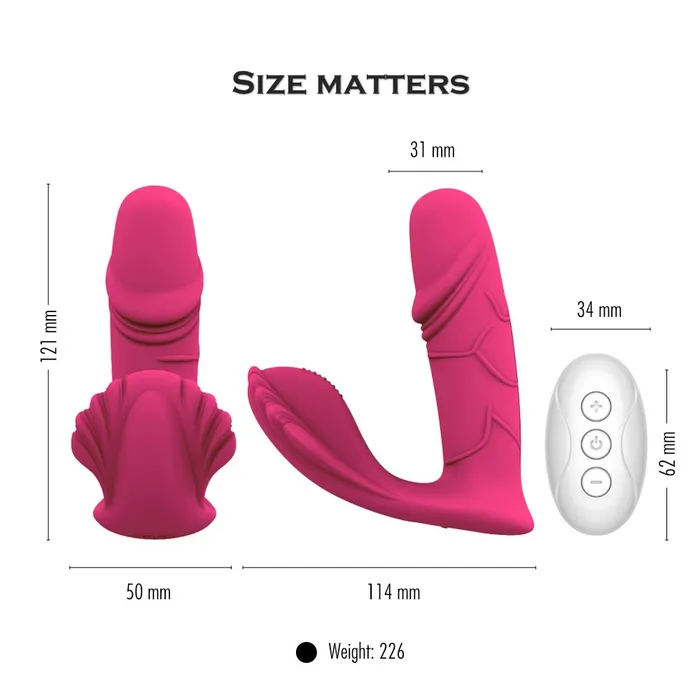FRISKY BUSINESS SG Vibrators AK47 Thrusting Wearable Vibrator