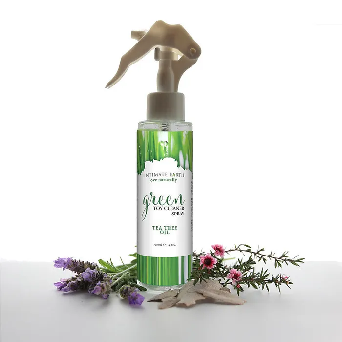 Intimate Earth Vibrators Intimate Earth Green Tea Tree Oil Toy Cleaner Spray 42oz125ml