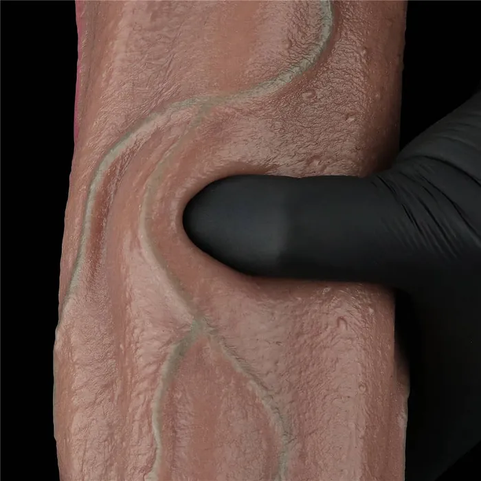 LOVETOY Female Sex Toys 13 Huge Thick XXXL Dual Density Silicone Realistic Dildo with HyperRealistic Veins