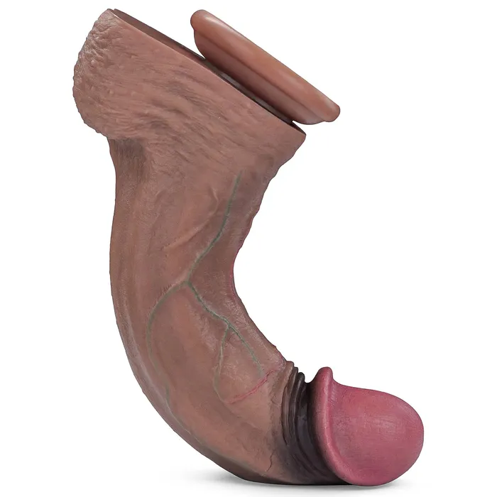 LOVETOY Female Sex Toys 13 Huge Thick XXXL Dual Density Silicone Realistic Dildo with HyperRealistic Veins