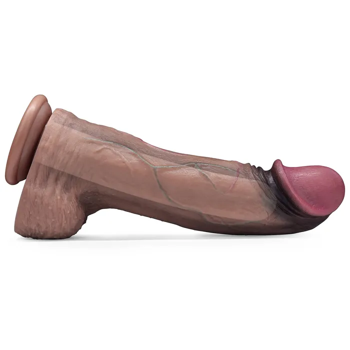 LOVETOY Female Sex Toys 13 Huge Thick XXXL Dual Density Silicone Realistic Dildo with HyperRealistic Veins