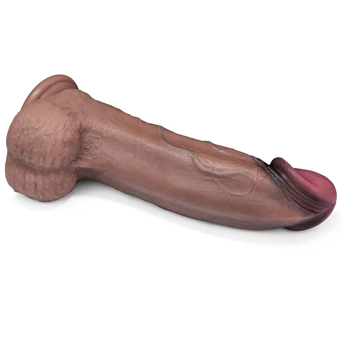 LOVETOY Female Sex Toys 13 Huge Thick XXXL Dual Density Silicone Realistic Dildo with HyperRealistic Veins