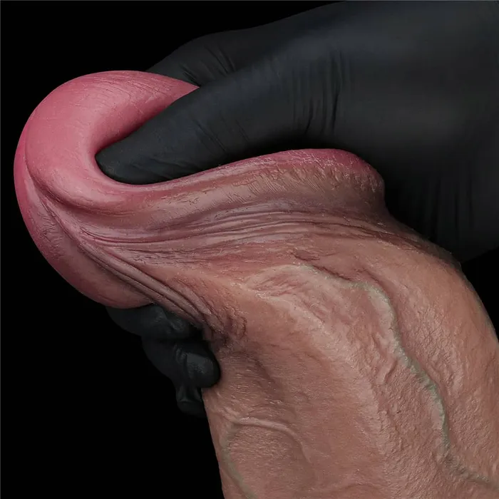 LOVETOY Female Sex Toys 13 Huge Thick XXXL Dual Density Silicone Realistic Dildo with HyperRealistic Veins