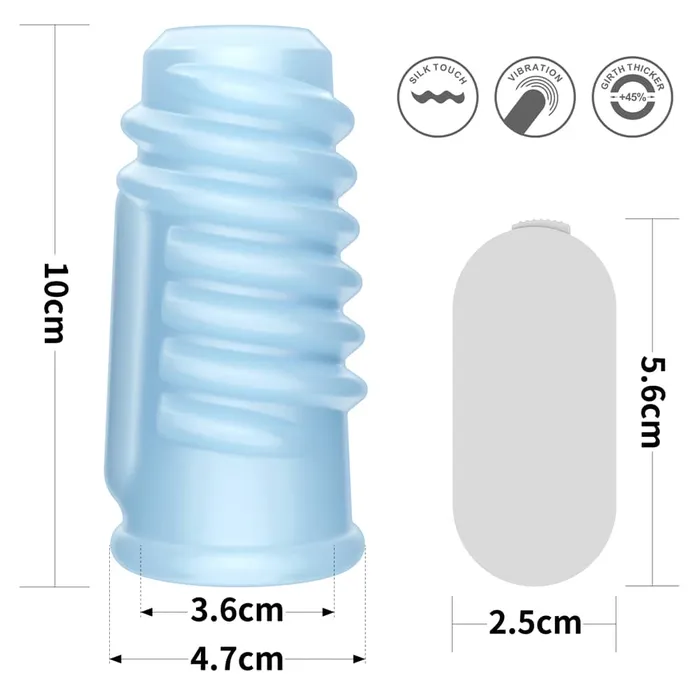 LOVETOY Male Sex Toys Vibrating Spiral Knights Ring Blue