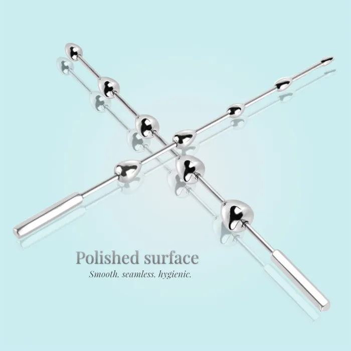 Male Sex Toys Beaded Euphoria Stainless Steel Urethral Sounding Rod FRISKY BUSINESS SG
