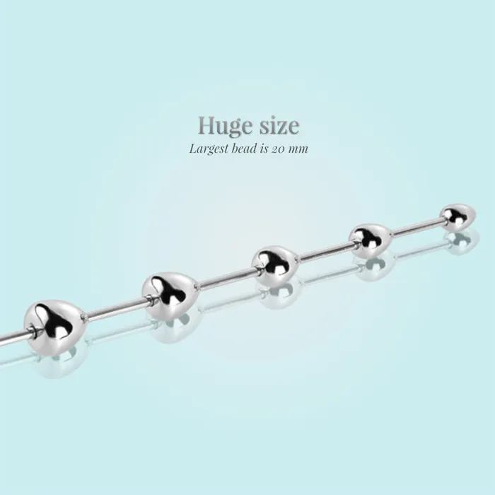 Male Sex Toys Beaded Euphoria Stainless Steel Urethral Sounding Rod FRISKY BUSINESS SG