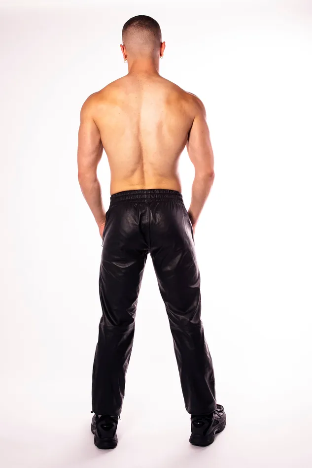 Prowler RED Leather Trackies BlackWhite Stripe Prowler RED Restraints