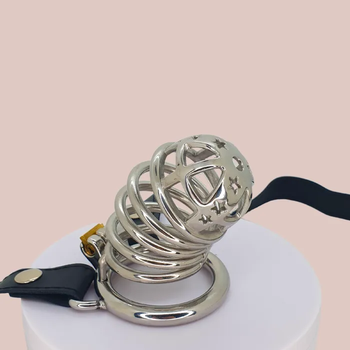 The Starburst Chastity Cage With Chastity Belt House of Chastity Male Sex Toys